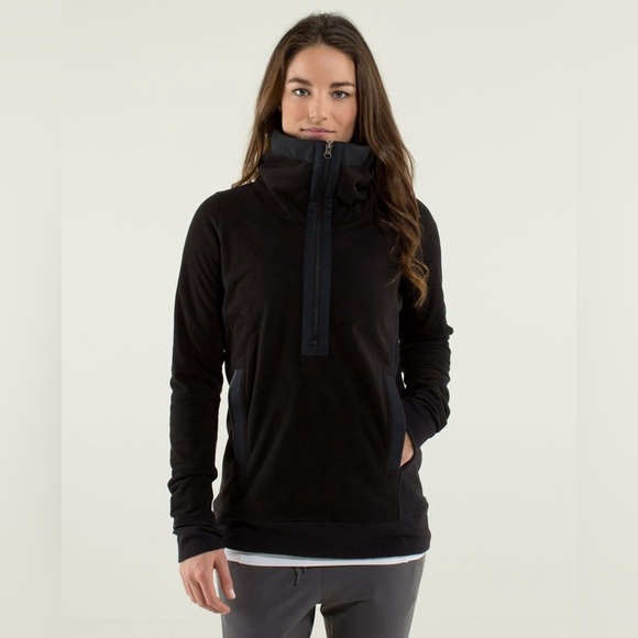 lululemon athletica Jackets & Blazers - Lululemon Post Chaturanga Pullover Black size 4